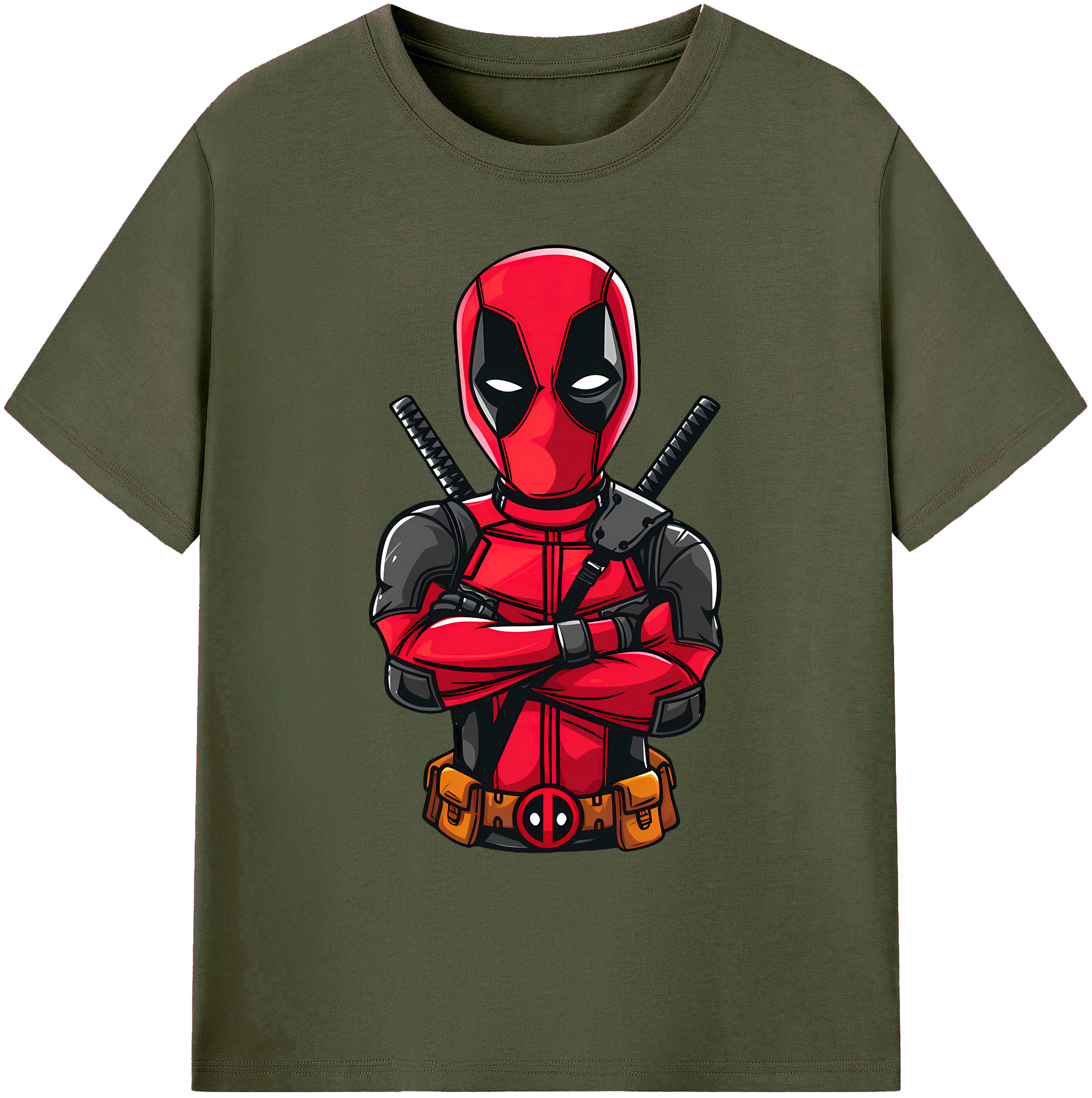 （画像用） Deadpool デッドプール 綿100％ メンズ半袖Tシャツ｜肌触りやわらか＆通気性